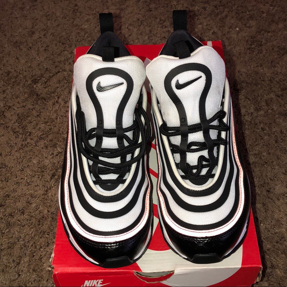 Women’s size 7 Nike air max 97 red white black